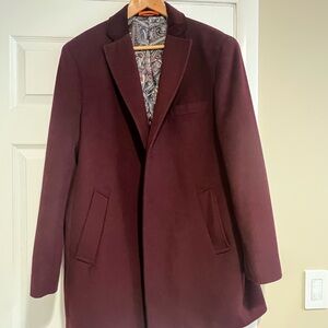 TALLIA Burgundy coat men’s